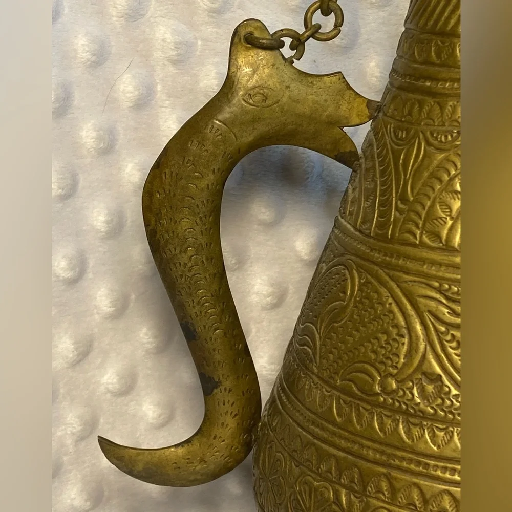 Vintage Brass Ewer/Pitcher - Picture 3 of 8